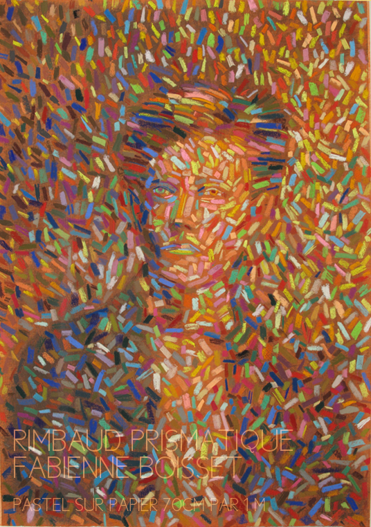 Arthur Rimbaud, Rimbaud prismatique, pastel sur papier, portrait