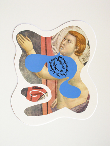 giotto, collage, decoupage, relief