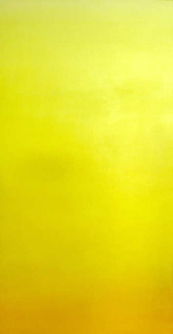 aube jaune, les chromatiques, peinture huile sur toile, Fabienne BOISSET